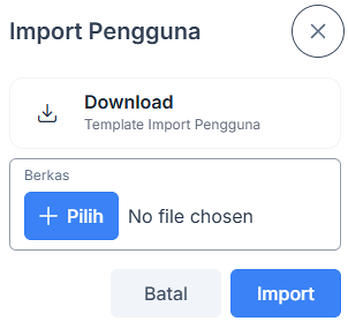 Template Import