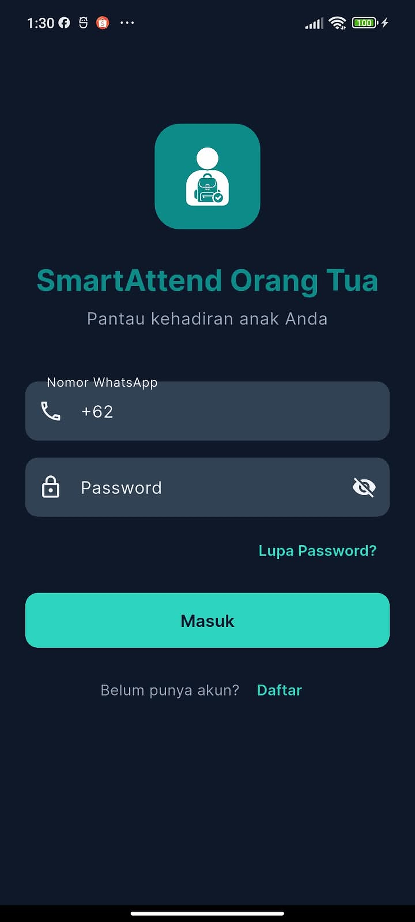 Kolom Nomor Telepon