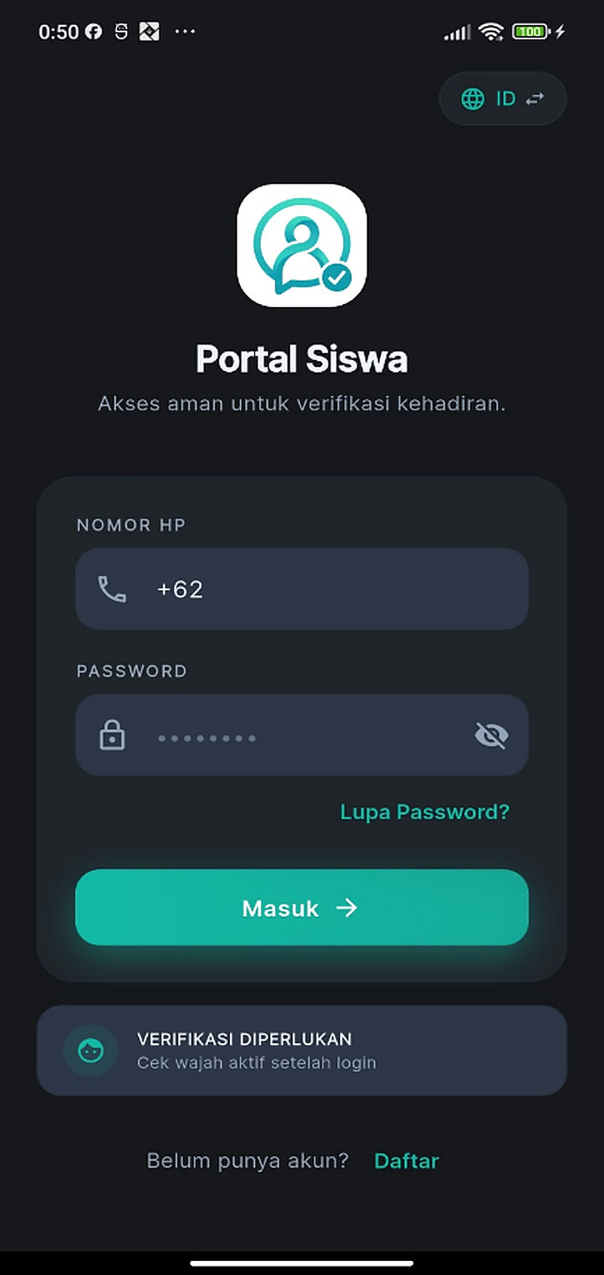 Kolom Nomor HP